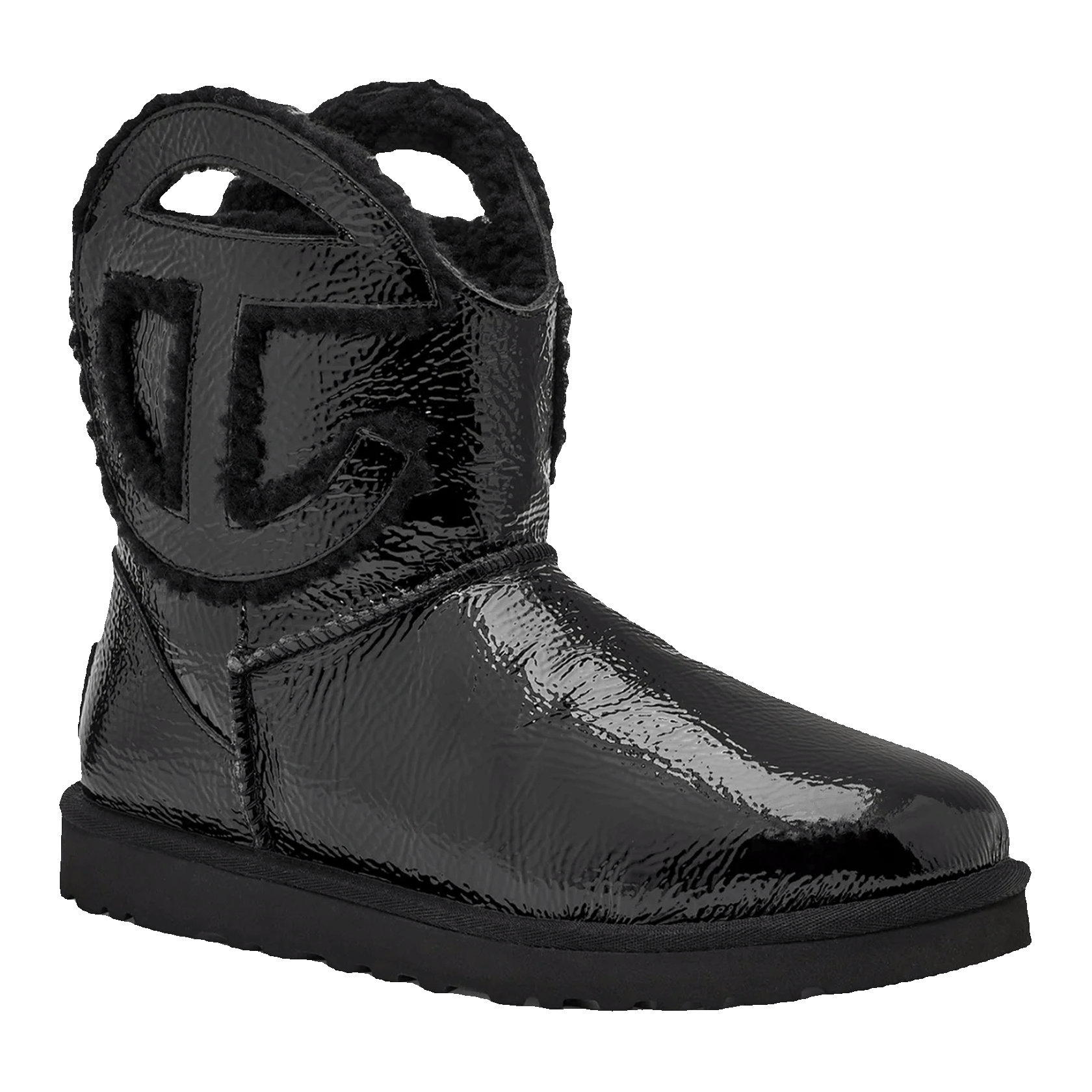UGG x Telfar Logo Mini Crinkle Black Side