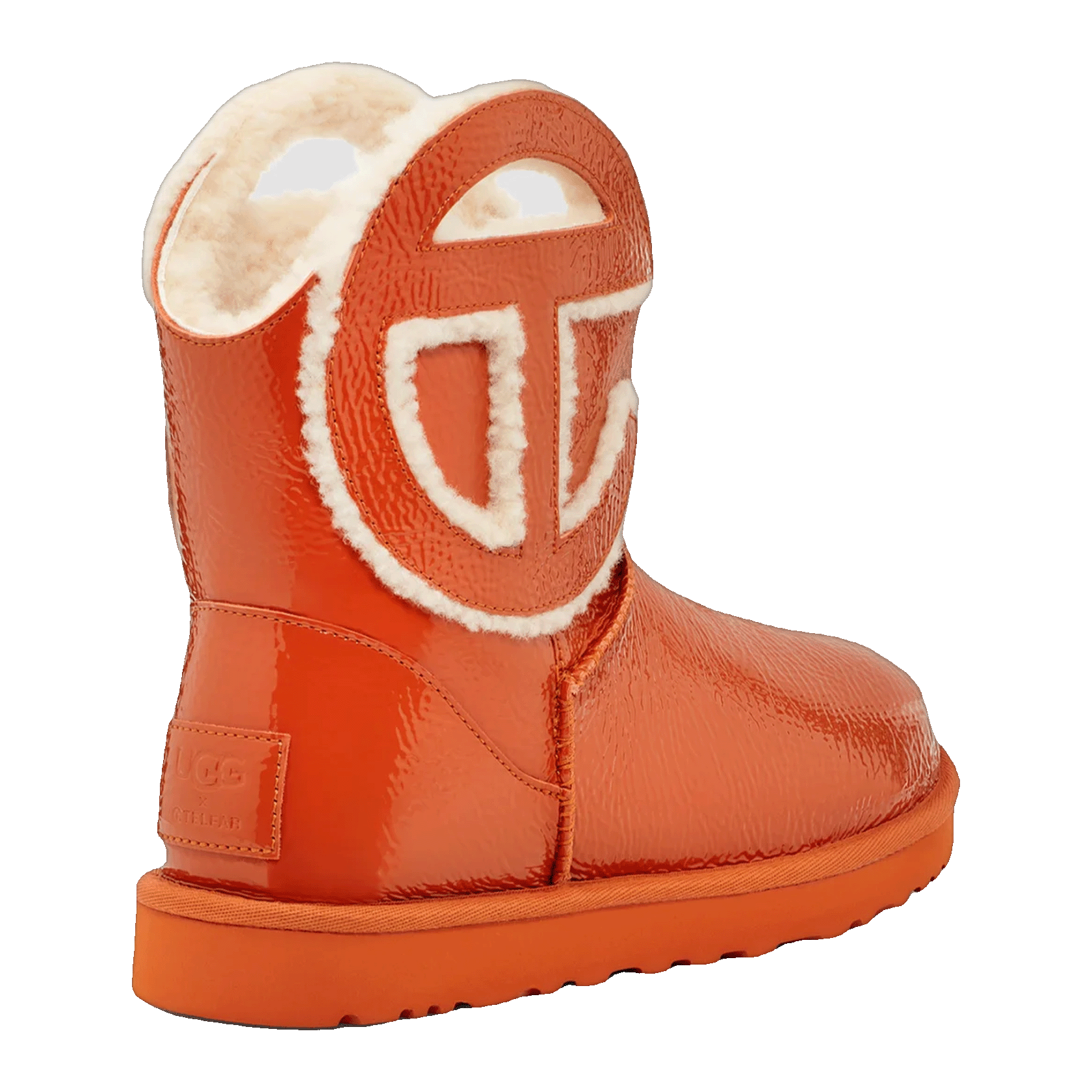 UGG x Telfar Logo Mini Crinkle Spicy Pumpkin Back