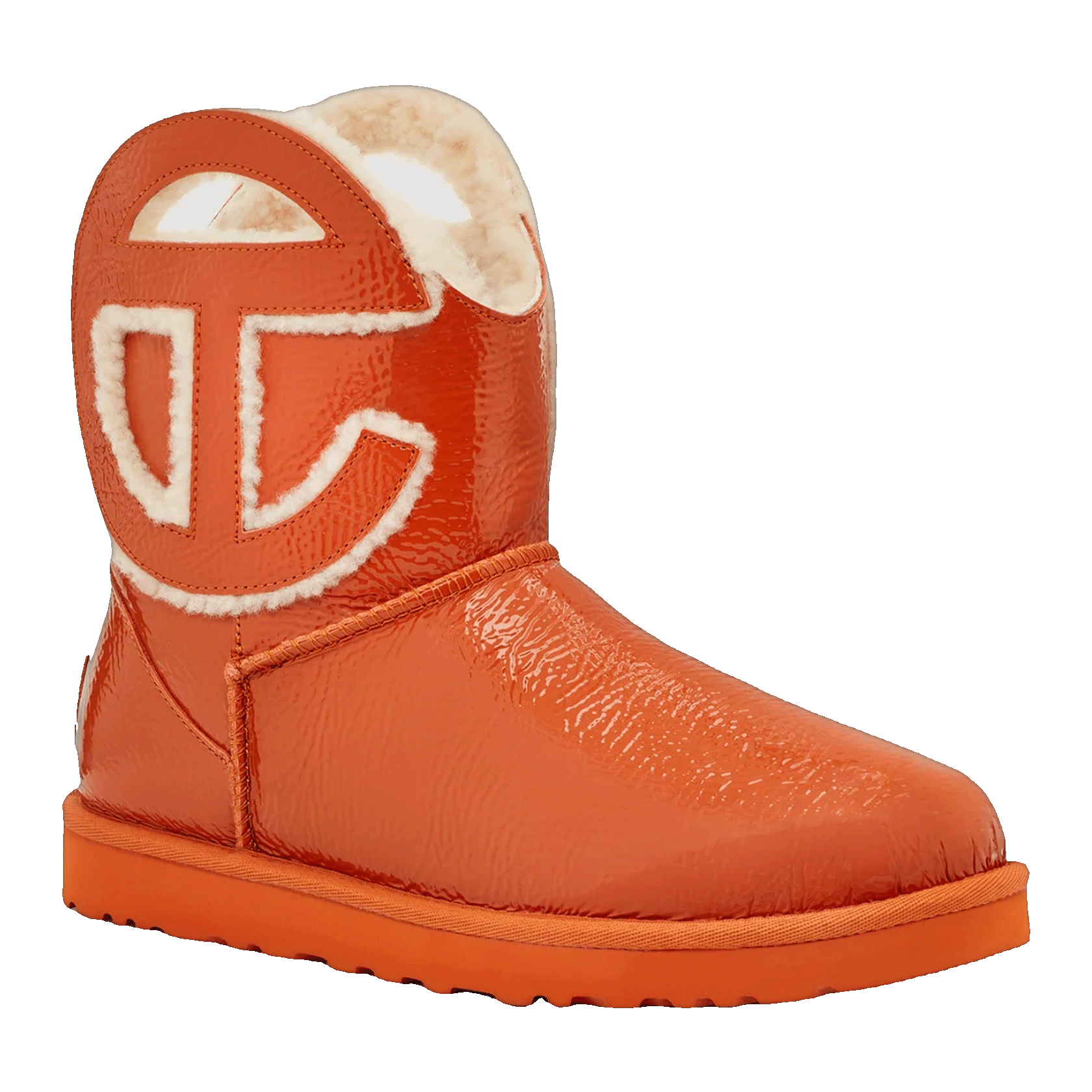 UGG x Telfar Logo Mini Crinkle Spicy Pumpkin Side