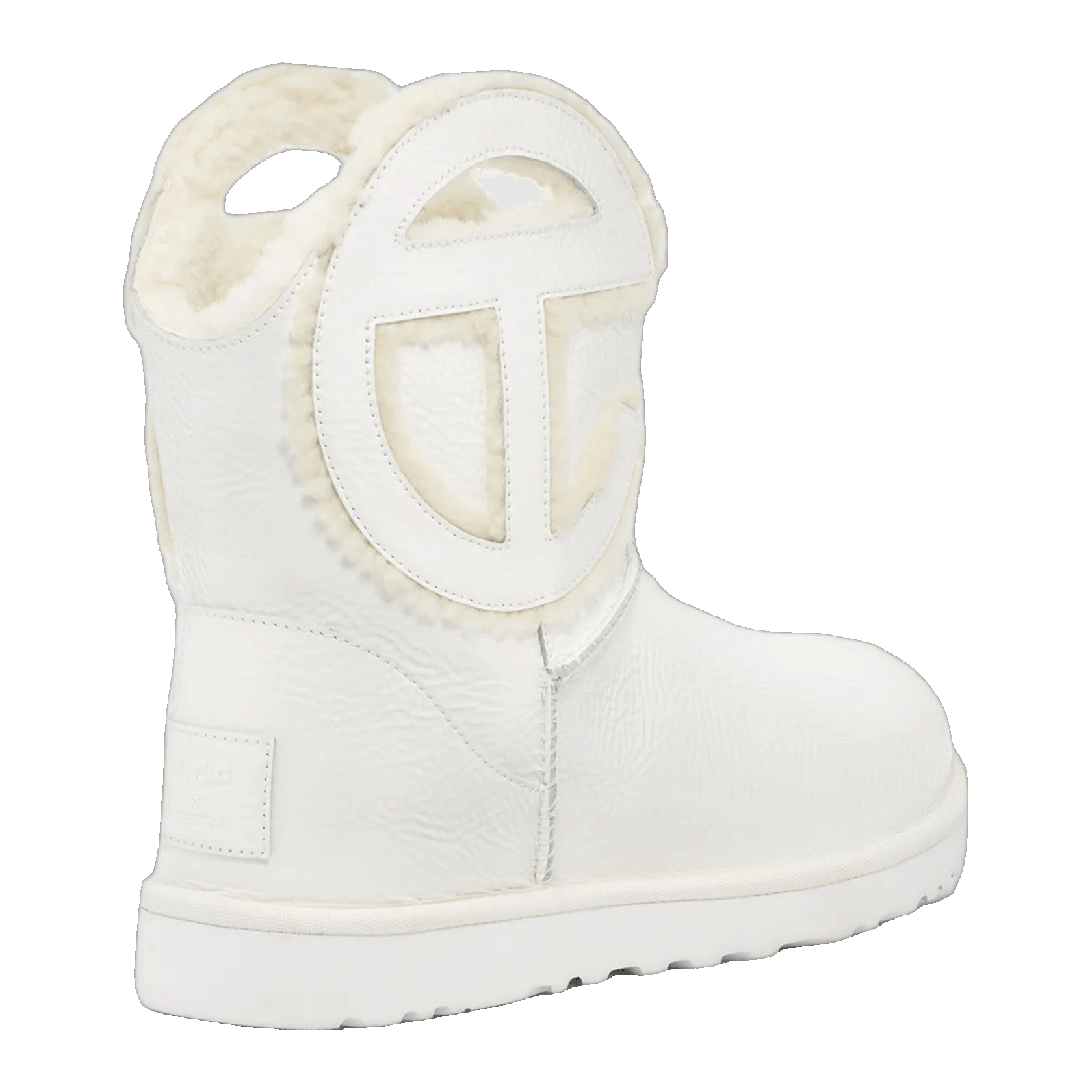 UGG x Telfar Logo Mini Crinkle White Back