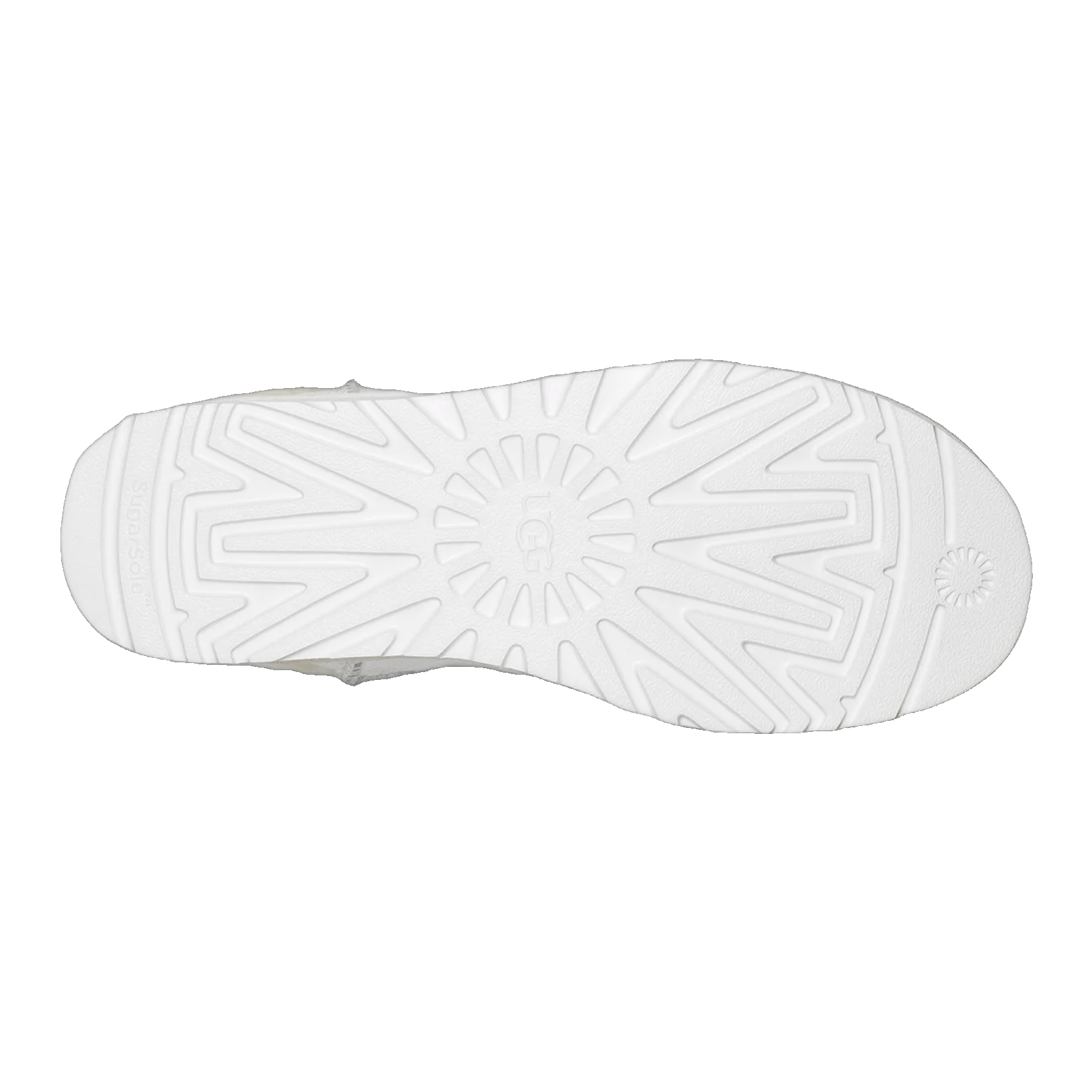UGG x Telfar Logo Mini Crinkle White Sohle