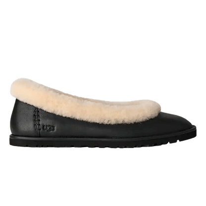 UGG Zora Leather Ballet Flat Black (W)