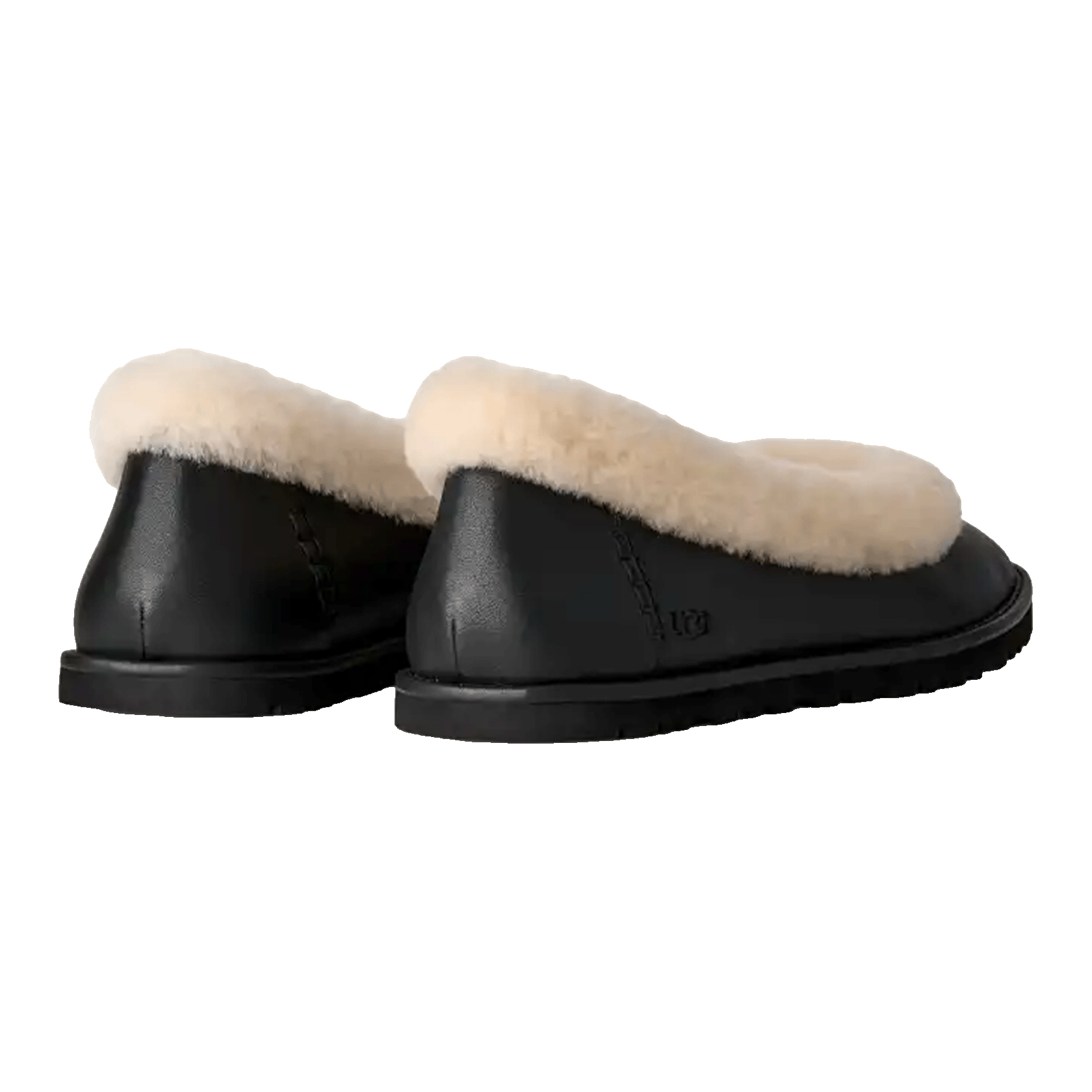 UGG Zora Leather Ballet Flat Black (W) Back