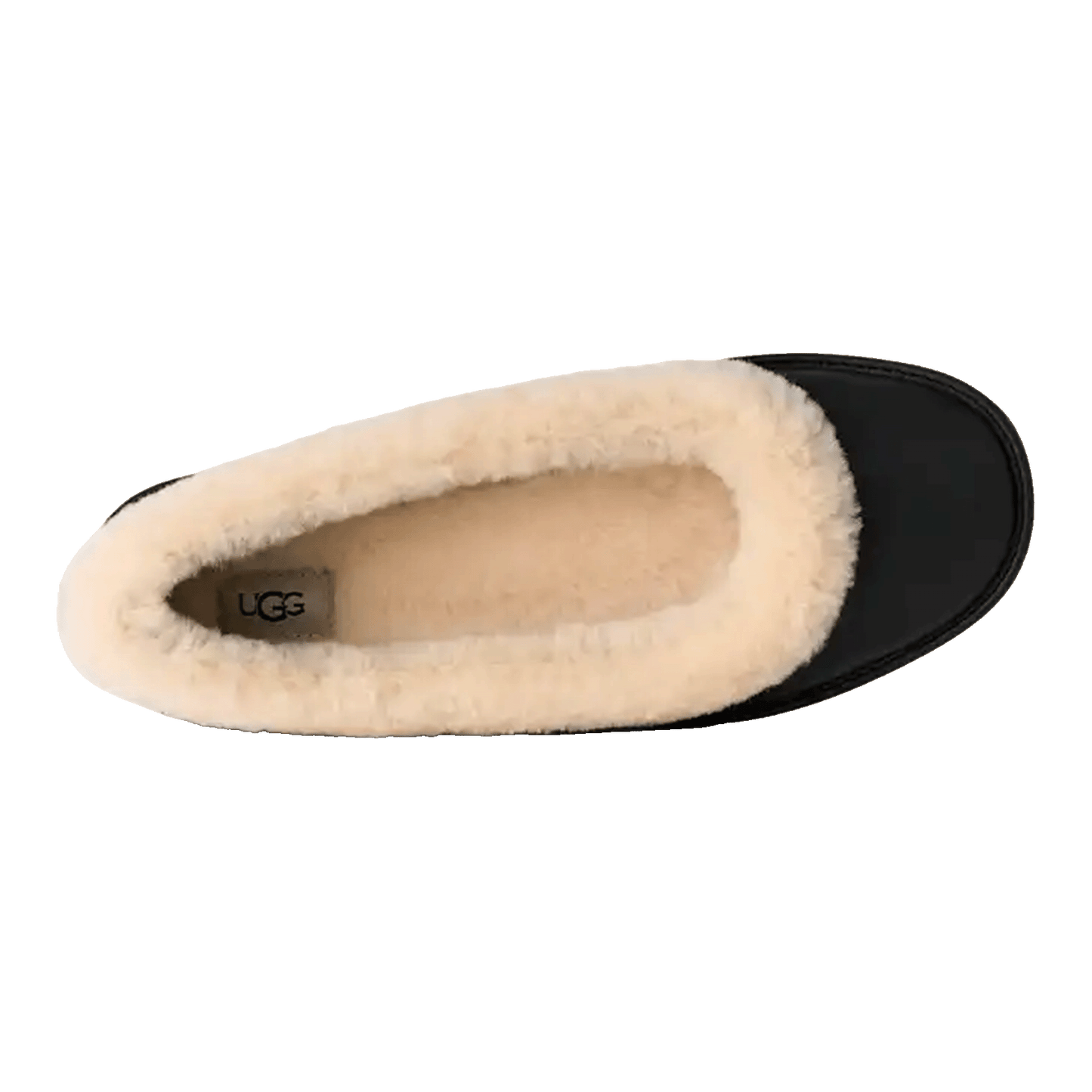 UGG Zora Leather Ballet Flat Black (W) Oben