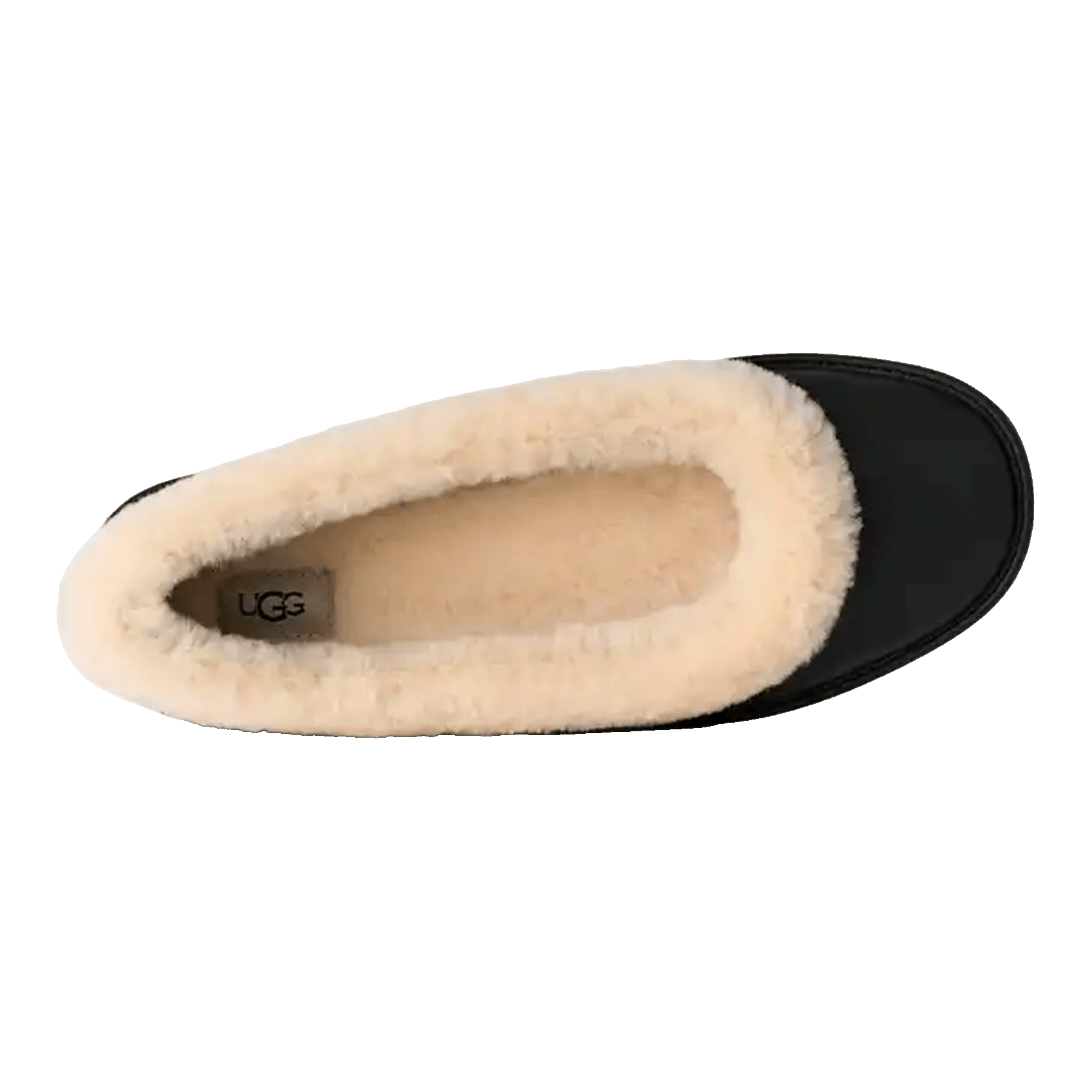 UGG Zora Leather Ballet Flat Black (W) Oben
